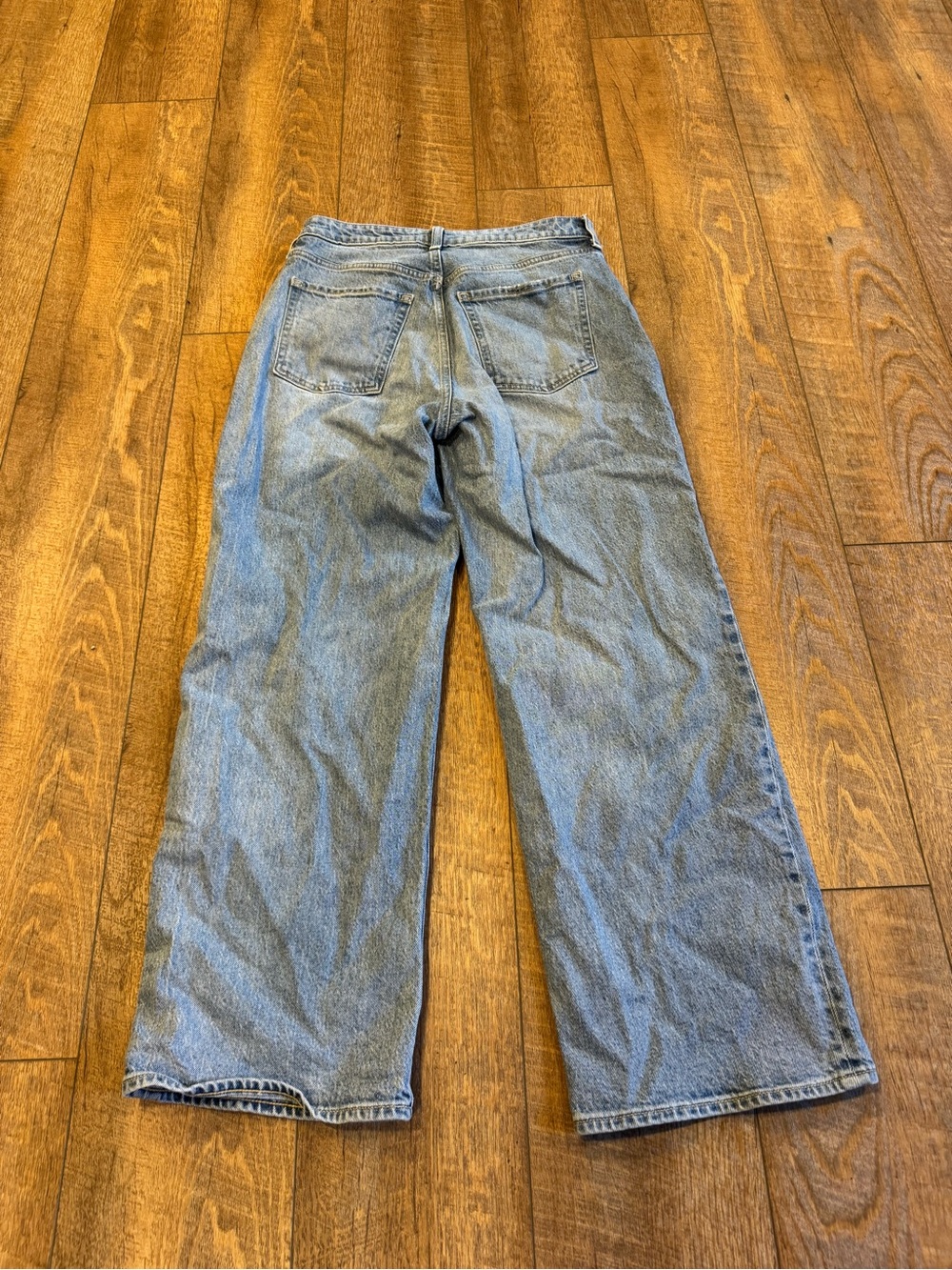Old Navy Women’s Jeans Extra High Rise City Sky-Hi Wide Leg Size 4 Petite - Picture 9 of 10
